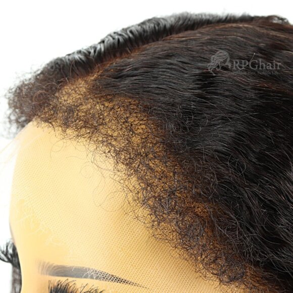 Invisible HD 13x6 Lace Frontal Wig,  Kinky Straight, 100% Human Hair - Picture 3 of 16